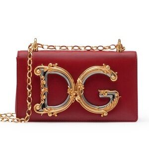 Dolce & Gabbana girls leather phone bag